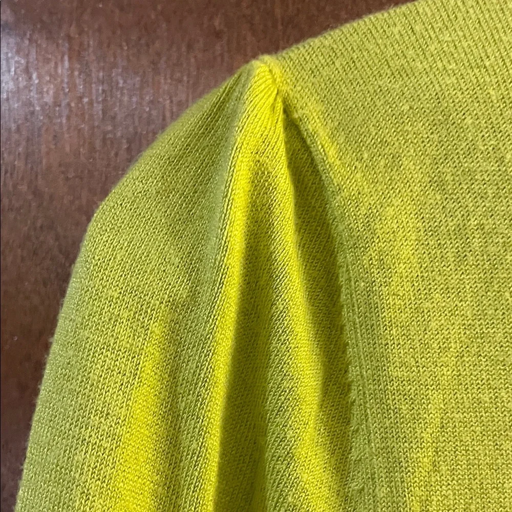 Halogen Lime Green Lightweight Button-Front Cardigan - Picture 5 of 9